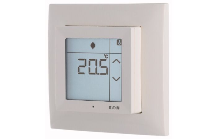 EATON Termostat CPAD-00/198 dotykový s vlhkoměrem 5-95 % IP20 bílá