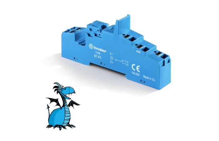 FINDER Patice 97.P1, DIN-lišta, push-in