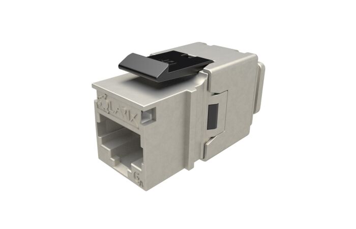 SOLARIX Rychlozařezávací keystone Solarix CAT6A STP SXKJ-10G-STP-BK-NA Component Level a 4PPoE certifikace
