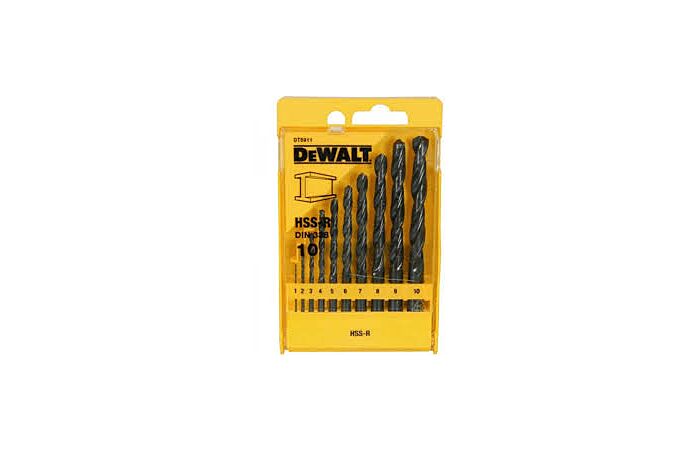 DeWALT Sada DT5911 vrtáků do železa průměr 1-10 mm 10 ks