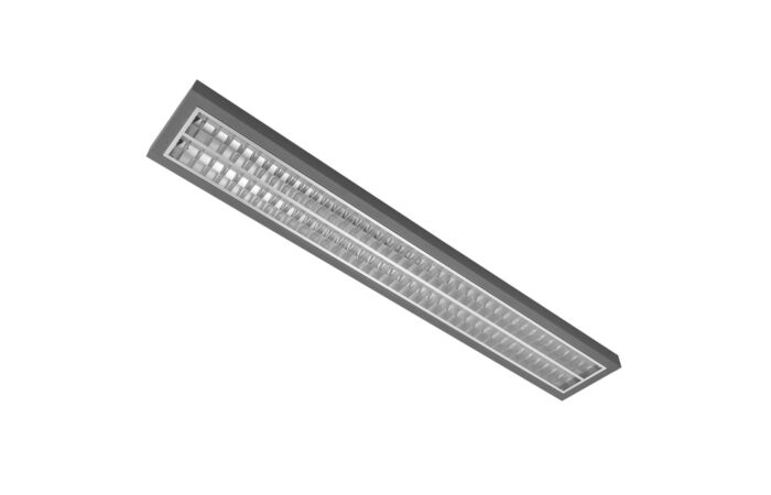 MODUS Svítidlo AREL6000, 2x LED , 1500mm, mřížka AL mat, závěsné direkt/indirekt, LED 840, NONSELV 350mA nestmívatelný