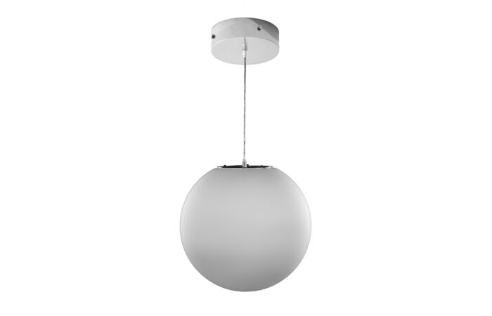 MODUS Svítidlo BAL OP, LED modul , opálová skleněná koule 400mm, závěs lanko, 4000K, zdroj 1050mA nestmívatelný, vč. tr. kabelu, bílý baldachýn RAL 9003