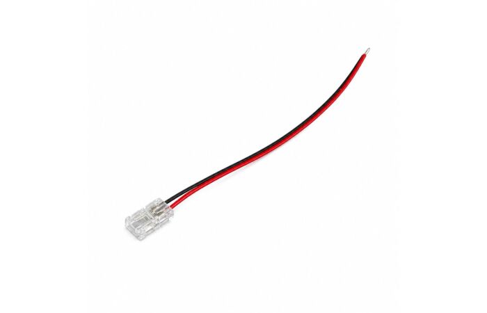 ECO LIGHT Konektor LED MONO COB 8mm, napájecí, jednostranný s kabelem 100 mm
