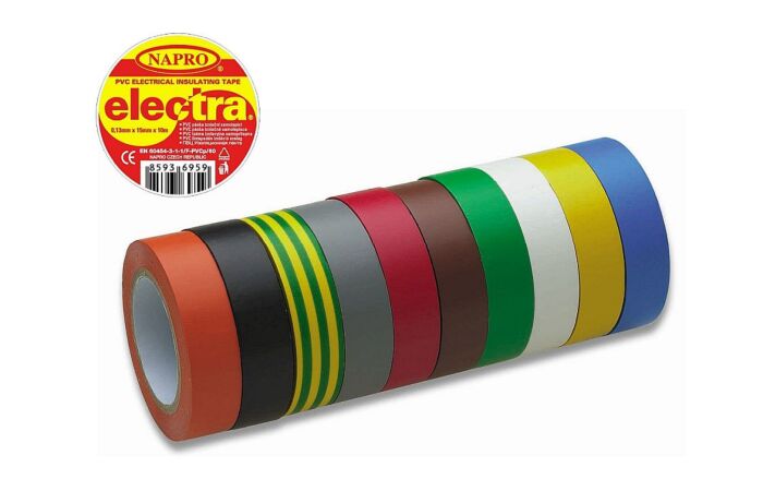 NAPRO Páska izolační 19mm/10m PVC rudá ELEKTRA