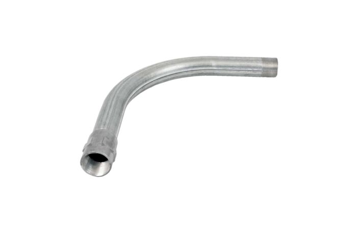 KOPOS Koleno 6142 ZNM_S ⌀54 oblouk 90 ° PG42 -60 - 250 °C ocel Sendzimir