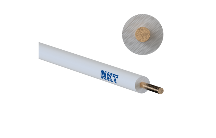 Kabel H05V-U 1 bílý (CY)