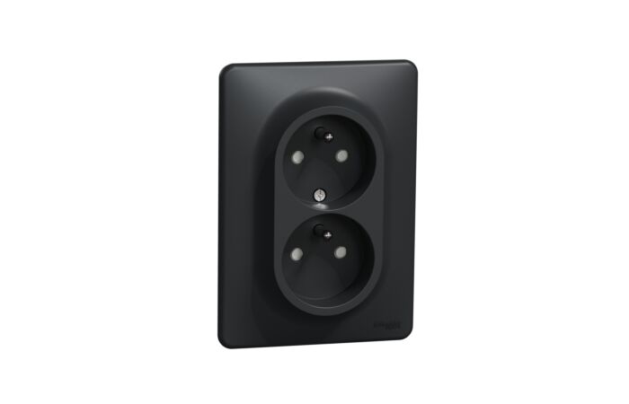 SCHNEIDER Sedna Design & Elements Zásuvka dvojnásobná 230V 16A antracit