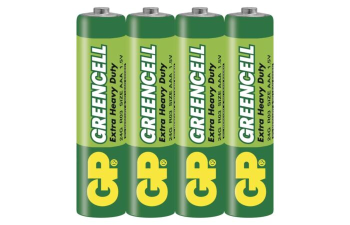 GP Baterie mikrotužková GREENCELL R3G (R03) 1,5V AAA blistr 2ks