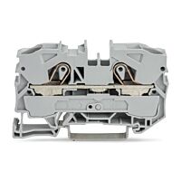 WAGO Svorka 2010-1201 2vodičová průchozí 10 mm² Vhodná pro aplikace Ex e II, šedá