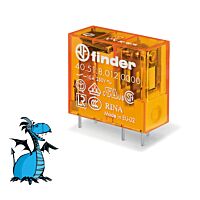FINDER Relé 40.51.8.012.0000, 1P/10A, 12V AC