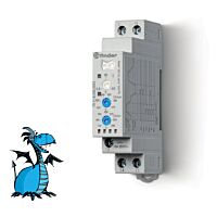 FINDER Napěťové relé 701182302022, 1P10A, 1-fázové
