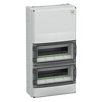 SPELSBERG Skříň AK 28 Plus 28TE 315x600x155mm, na omítku, průhledné dveře, IP65