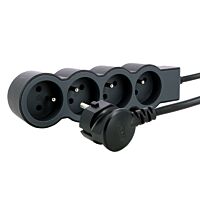 Prodl.přívod 4X2P+T 3M černá