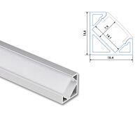 Profil AL 19/19mm RJ mléčný 1m komplet
