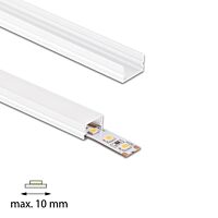 MCLED Profil AL 12/7mm PM mléčný 2m komplet