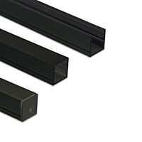 MCLED Profil AL 15/15mm PY černý 2m komplet