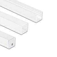 Přisazený hliníkový profil PY bílý 15x15