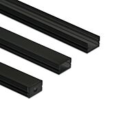 Profil AL 12/7mm PM bez difuz. černý 2m