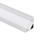 MCLED Profil RS2 16x16mm rohový včetně čirého difuzoru délka 1m hliník