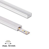 Profil AL 12/7mm PM mléčný 3m komplet