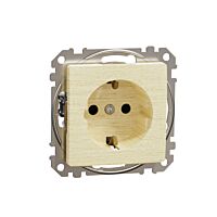 SCHNEIDER Sedna Design & Elements Zásuvka 230V 16A SCHUKO bříza