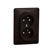 SCHNEIDER Sedna Design & Elements Zásuvka dvojnásobná 230V 16A wenge