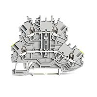 WAGO Svorka 2000-2201/353-000 dvoupatrová průchozí, šedá