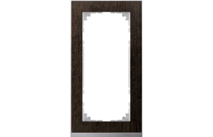 SCHNEIDER Rámeček 2násobný M-Pure Decor, wenge/alu