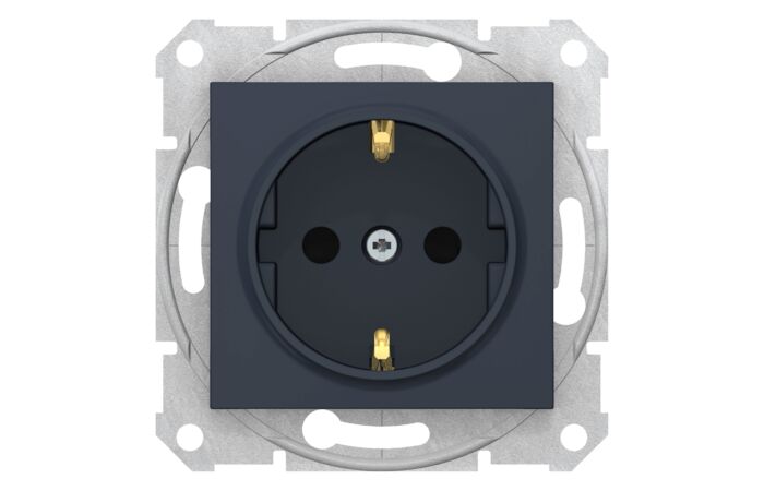 SCHNEIDER Zásuvka Sedna schuko 2P+PE graphite
