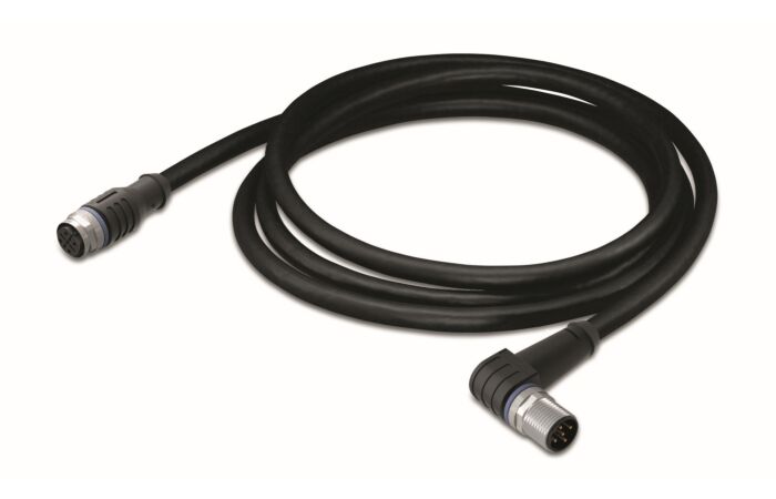 WAGO Kabel 756-5402/040-010 pro senzor / akční člen zásuvka M12A přímá zástrčka M12A úhlová 1m