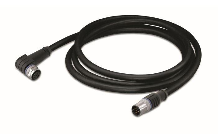 WAGO Kabel 756-5403/040-010 pro senzor / akční člen Zásuvka M12A úhlová Zástrčka M12A přímá 1m