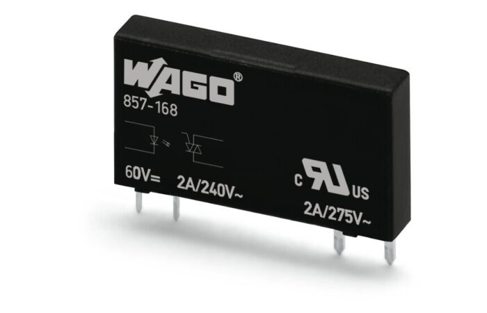 WAGO Relé 857-168 Elementární polovodičové, vstupní jmenovité napětí DC 60 V Rozsah výstupního napětí AC 24–240 V