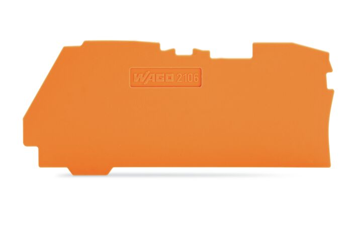 WAGO Bočnice 2106-1292 koncová a separátor 1 mm, oranžová