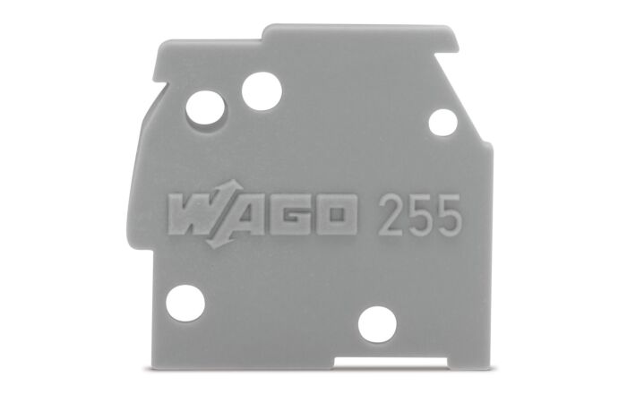 WAGO Bočnice 255-100 koncová možnost naklapnutí 1 mm, šedá