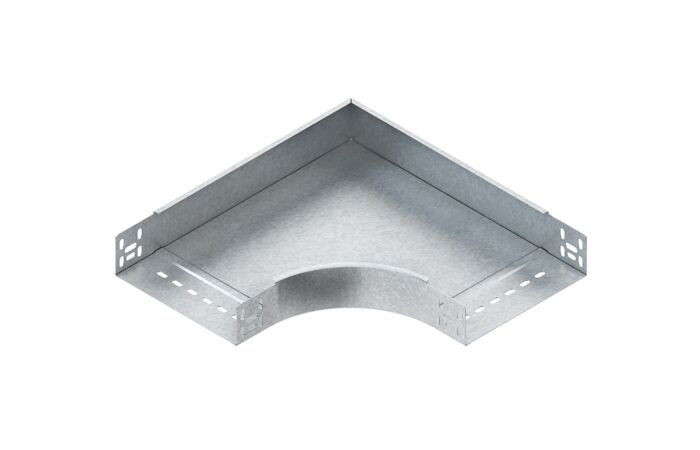 NIEDAX Koleno 90°, 60x152 mm, s bočnicemi bez děrování RES 60.150