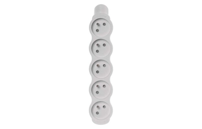EMOS Zásuvka pětinásobná 250V/16A 5×2P+PE plast IP20 bílá