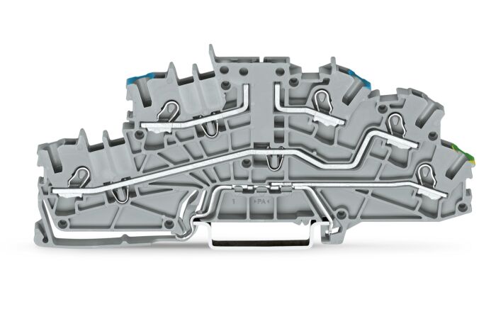 WAGO Svorka 2003-6640 Instalační patrová 2,5 mm² s ovládacími otvory, šedá