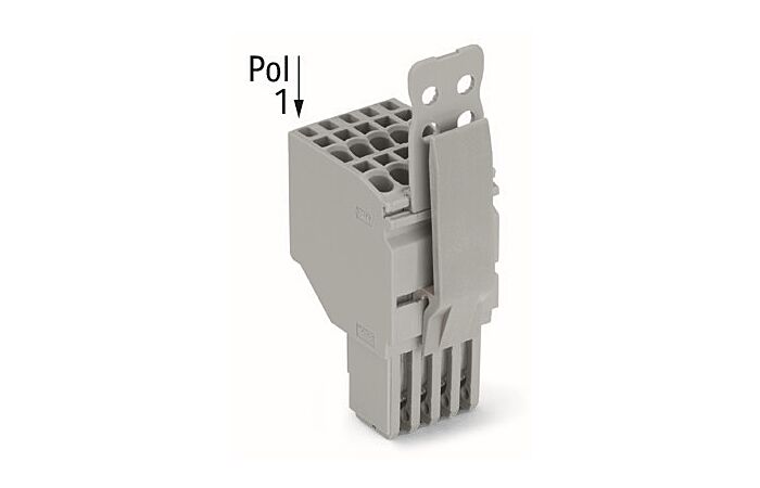 WAGO Svorka 2020-207/144-000 2vodičová pružinová Push-in CAGE CLAMP® 1,5 mm², šedá