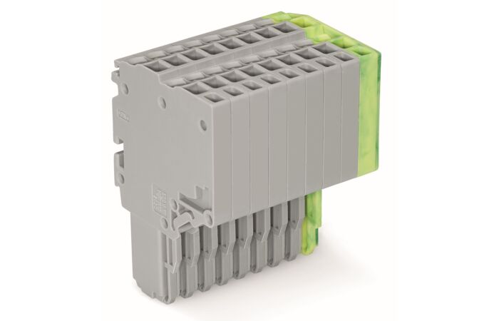 WAGO Svorka 2020-209/000-036 2vodičová pružinová Push-in CAGE CLAMP® 1,5 mm², šedá/zelenožlutá