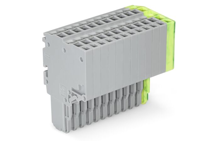 WAGO Svorka 2020-212/000-036 2vodičová pružinová Push-in CAGE CLAMP® 1,5 mm², šedá/zelenožlutá