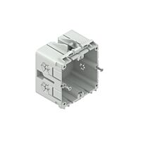 NIEDAX Přístrojová vestavná krabice, pravoúhlá, výška 50 mm, plast PP, RAL 7035, světle šedá GDHR 50