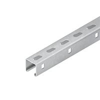 NIEDAX Kotevní lišta, C-profil s drážkou 22 mm, 41x41x3000 mm, t=2,5 mm, děrovaná 2996Z/3 FL