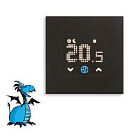 FINDER Termostat 1T.T1.8.230.2000, 110...230V AC, 1P/5A, vestavný, černý