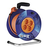 EMOS Přívod prodlužovací na bubnu 20m 4zásuvka SCHUKO 1mm2 P09220