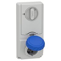 Unika zásuvka 16A 2P+PE 250V IP65
