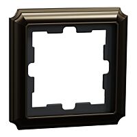 Rámeček D-Antique 1násobný kov Mocca