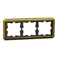 Rámeček D-Antique 3násobný kov 24k Gold