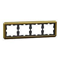 Rámeček D-Antique 4násobný kov 24k Gold