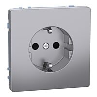Zásuvka Schuko, Sys-D, bezšr., stainless