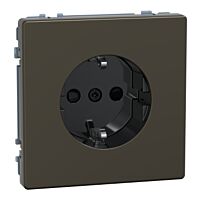 Zásuvka Schuko, Sys-D, bezšr., mocca